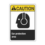 Caution Ear Protection Area Sign